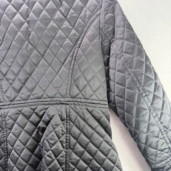Jones New York Women’s Black Quilted Winter Jacket Size M - Picture 9 of 11